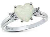 Original Star K™ 8mm Heart Shape Created Opal Engagement Ring