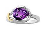 Genuine Pear Shape Amethyst Ring