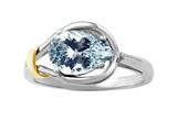Genuine Pear Shape Aquamarine Ring