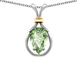 Original Star K™ Pear Shape 11x8mm Genuine Green Amethyst Pendant