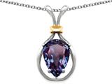 Original Star K™ Pear Shape 11x8mm Simulated Alexandrite Pendant