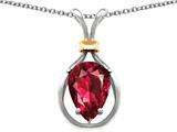 Original Star K™ Pear Shape 11x8mm Created Ruby Pendant