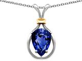 Original Star K™ Pear Shape 11x8mm Created Sapphire Pendant