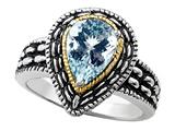 Genuine Pear Shape Aquamarine Ring