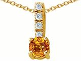 Original Star K™ Genuine Citrine Pendant