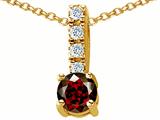 Original Star K™ Genuine Garnet Pendant