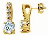 Original Star K™ Genuine Aquamarine Earrings