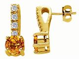 Original Star K™ Genuine Citrine Earrings