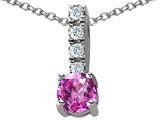Original Star K™ Simulated Pink Tourmaline Pendant