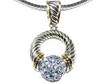 Original Star K™ Large 14k Created Ceylon Sapphire Pendant