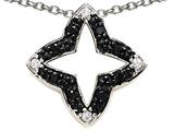 Star Shaped Black and White Pendant