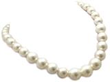 17 Inch Graduated 8-16mm Genuine South Sea Shell Majorca Pearl Necklace