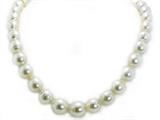 16 Inch 7-8mm Genuine White Pearl Necklace