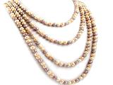 92 Inch Extra Long Genuine Multicolor Pearl Necklace