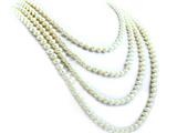 92 Inch Extra Long Genuine White Pearl Necklace