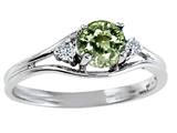Tommaso Design™ Genuine Sapphire and Diamond Ring