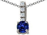 Original Star K™ Created Sapphire Pendant