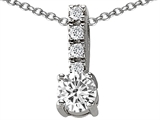 Original Star K™ Genuine White Topaz Pendant