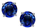 Original Star K™ Round 7mm Created Sapphire Earring Studs
