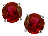 Original Star K™ Round 7mm Created Ruby Earring Studs