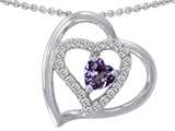 Original Star K™ Simulated Heart Shape Alexandrite Pendant