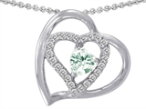 Original Star K™ Genuine Heart Shape Green Amethyst Pendant