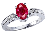 Tommaso Design™ Created Ruby and Diamond Ring