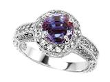 Original Star K™ 7mm Round Simulated Alexandrite Engagement Ring