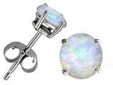 Original Star K™ Round 7mm Created Opal Earring Studs