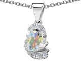 Original Star K™ Heart Shaped Genuine Swarovski Crystal And Cubic Zirconia Pendant