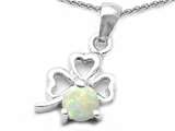 Celtic Love by Kelly Round Created Opal Lucky Clover Pendant