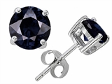 Original Star K™ Round 6mm GENUINE Sapphire Earring Studs