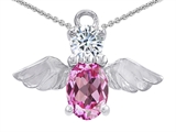 Original Star K™ Angel Of Love Protection Pendant Made With Created Pink Sapphire