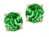 Original Star K™ Round 7mm Simulated Emerald Earring Studs