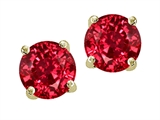 Original Star K™ Round 7mm Created Ruby Earring Studs
