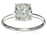 Tommaso Design™ Zoe R™ Genuine White Topaz 7mm Cushion Cut Solitaire Engagement Ring