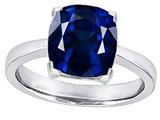 Original Star K™ Large 10mm Cushion Cut Solitaire Engagement Ring with Created Sapphire