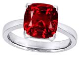 Original Star K™ Large 10mm Cushion Cut Solitaire Engagement Ring with Created Ruby