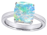 Original Star K™ Large 10mm Cushion Cut Solitaire Engagement Ring with Created Opal