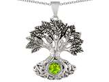 Celtic Love by Kelly Tree Of Life Good Luck Pendant With 7mm Round Simulated Peridot