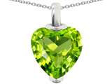 Original Star K™ 10mm Heart Shaped Simulated Peridot Pendant