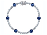 Original Star K™ Classic Round 6mm Created Sapphire Tennis Bracelet