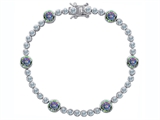Original Star K™ Classic Round 6mm Genuine Mystic Topaz Tennis Bracelet