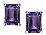 Original Star K™ 8x6mm Emerald Cut Simulated Alexandrite Earrings