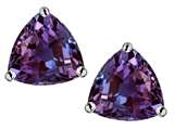 Original Star K™ Trillion 7mm Simulated Alexandrite Earring Studs