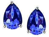 Original Star K™ Pear Shape 9x7mm Simulated Tanzanite Earring Studs