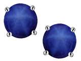 Original Star K™ Round 7mm Created Star Sapphire Earring Studs