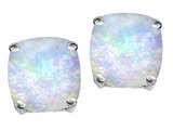 Original Star K™ Cushion Cut 7mm Created Opal Earrings Studs