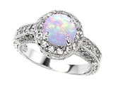 Original Star K™ 7mm Round Created Opal Engagement Ring