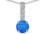 Original Star K™ Created Blue Opal Pendant